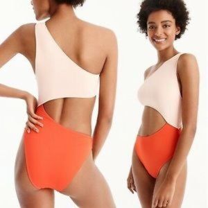 J. Crew Tilden Cutout One Piece Swimsuit